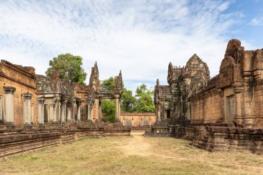 antik kalıntıları Banteay Samre Tapınağı, Siem Reap, Kamboçya, Asya