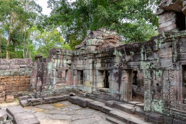 antik kalıntıları Preah Khan Tapınağı, Siem Reap, Kamboçya, Asya
