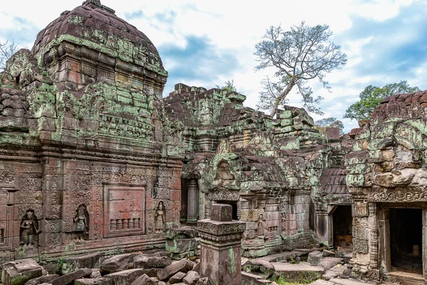 Oude Resten Van Preah Khan Tempel Siem Reap Cambodia Asia — Stockfoto