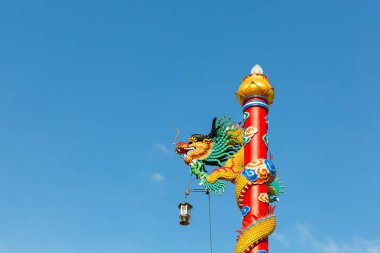 Mae Nam, Çin tapınağında mimari detay Ko Samui, Tayland, Asya