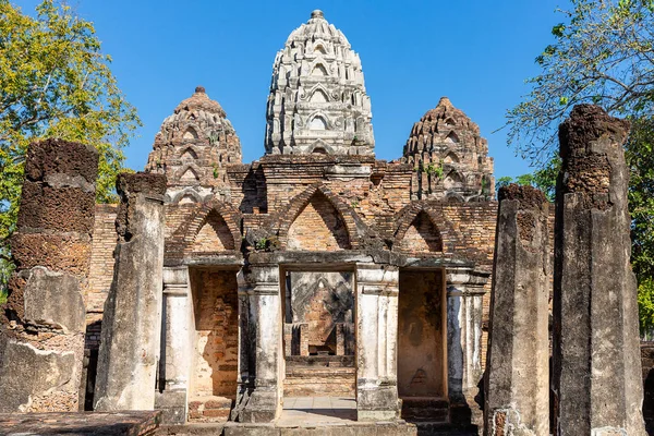 Pancharams Van Wat Sawai Het Historische Park Van Sukhothai Thailand — Stockfoto