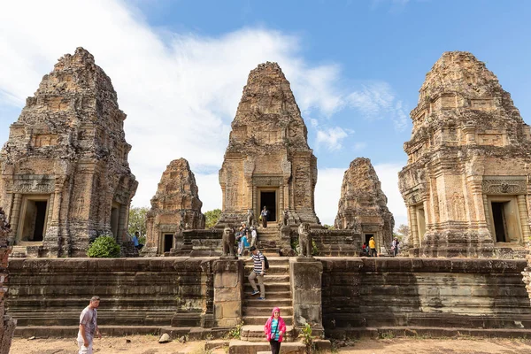 Oost Mebon Tempel Siem Reap Cambodja 2018 Toeristen Bezoeken Oost — Stockfoto