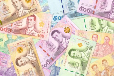 bazı yeni Tayland Bahtı banknot kopya alanı ile