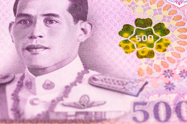 500 Thaiföld Baht Jegyzet Részlete — Stock Fotó