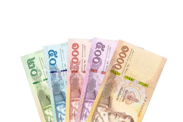 Néhány Thai Baht Bankjegyeket Másol Hely — Stock Fotó