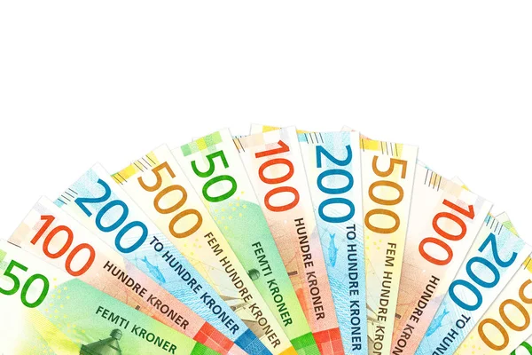 birçok yeni Norveç Kronu banka notları kopya alanı ile