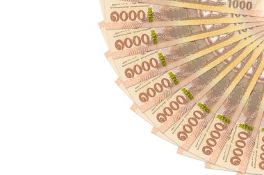 bazı yeni 1000 Tayland Bahtı banknotlar kopya alanı ile