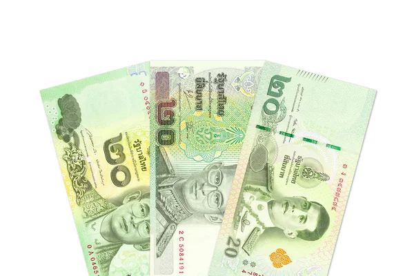 Billetes Baht Tailandeses Diferentes Épocas — Foto de Stock
