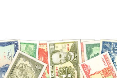 copyspace ile bazı Küba pezosu banknotlar