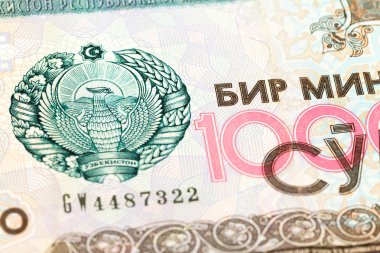 1000 usbek som banknot obverse detay