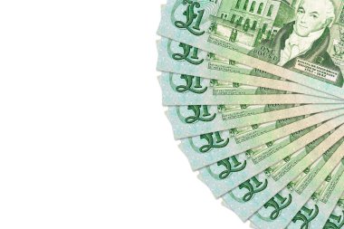 Guernsey 'nin banknotları ekonomiyi ve yatırımı gösteriyor.