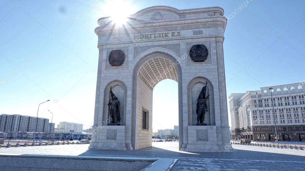  triumphal arch in Astana