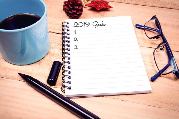 Kahve ve defter 2019 için hedefler ile