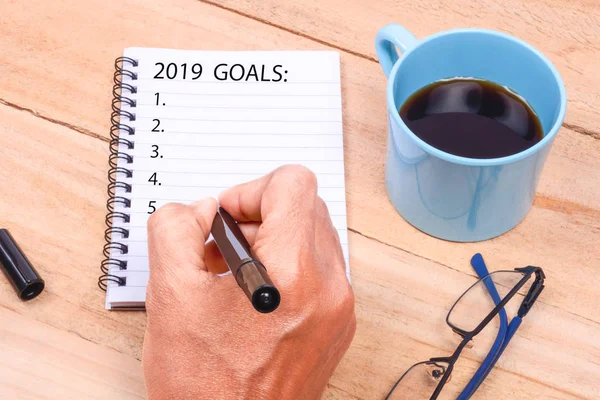 Kahve ve defter 2019 için hedefler ile