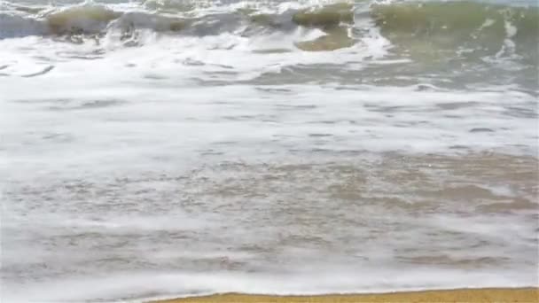 Onda Mar Praia Indiana — Vídeo de Stock