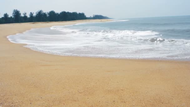 インドのビーチで海の波 — ストック動画