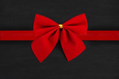 siyah izole kırmızı yay