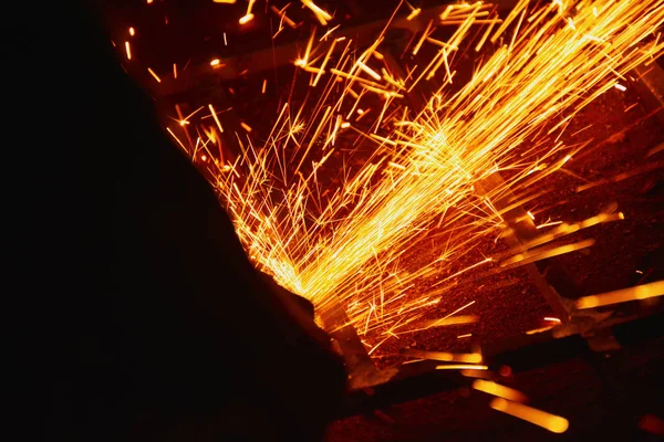 Flujo Brillante Mágico Chispas Fondo Oscuro — Foto de Stock