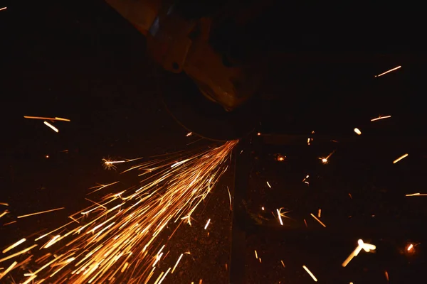 Magic glowing Flow of Sparks in the Dark background