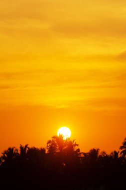 Gün batımı ufukta