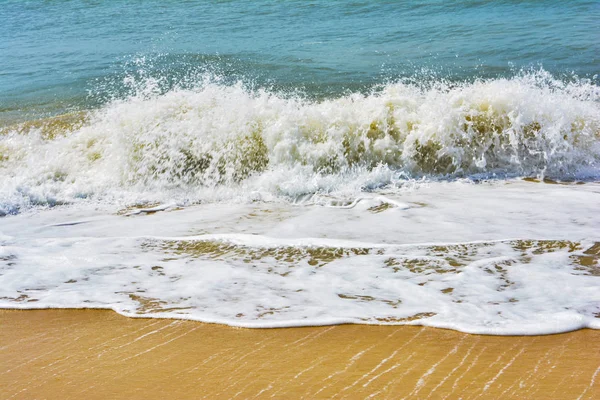 Morbida Onda Lambita Spiaggia Sabbiosa — Foto Stock