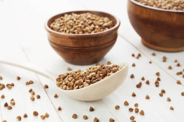 Bütün buğday tahıl ahşap tablo