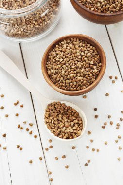 Bütün buğday tahıl ahşap tablo