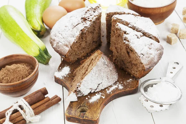 Chocolate Cake Zucchini — Stock Photo, Image