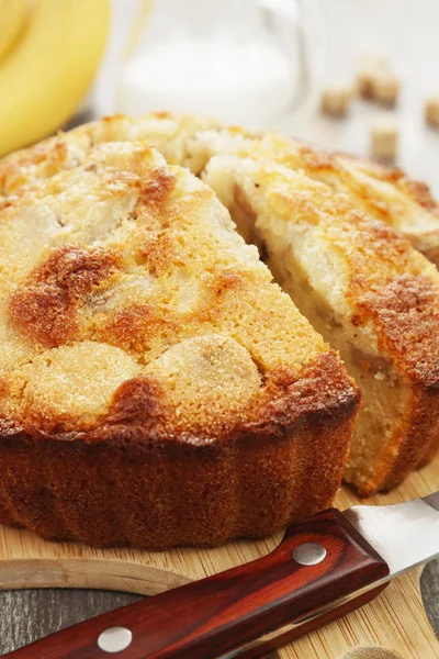 Пирог с бананами — стоковое фото