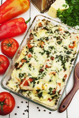  tavuk pişmiş sebze ile 