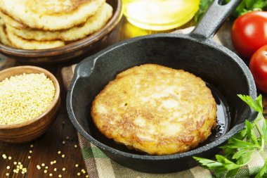 Şekersiz darı krep 