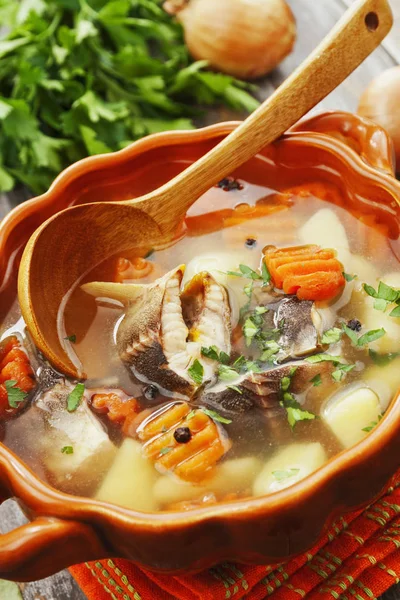 Sopa de esterilla de pescado — Foto de Stock