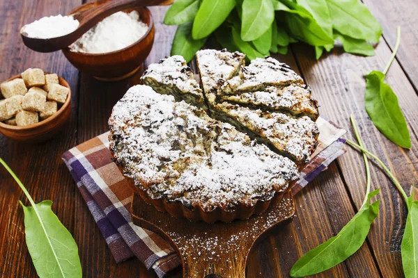 Пирог с солониной и сахаром — стоковое фото