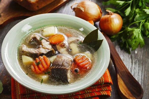 Fish sterlet soup — Stock Photo, Image