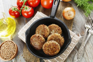 Tavada karabuğday burger 