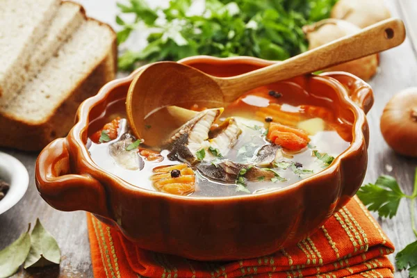 Sopa de esterilla de pescado — Foto de Stock