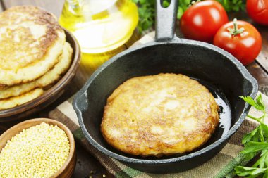 Şekersiz darı krep 