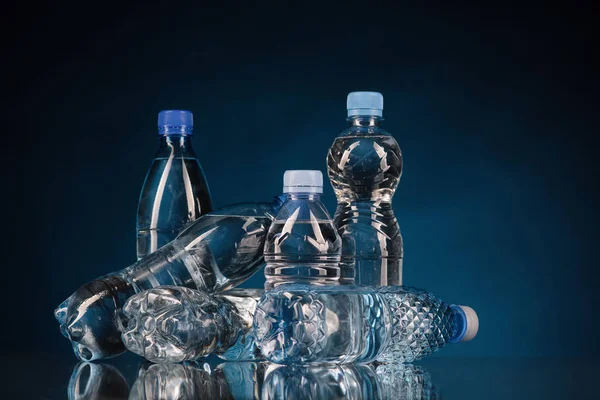 Színes műanyag palack — Stock Fotó