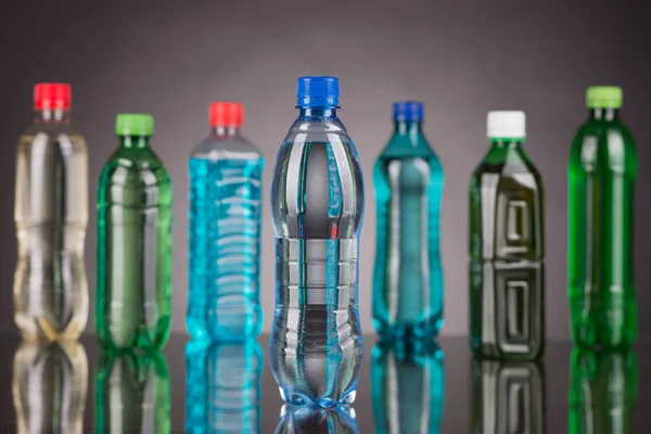 Kleur plastic fles — Stockfoto