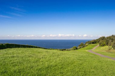 Sydney Avustralya'da okyanus üzerinde uçurum
