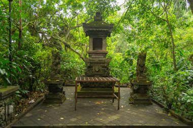 Ubud maymun ormanındaki heykeller