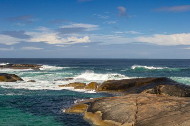Güneşli bir günde Danimarka 'ya Greenspool manzarası