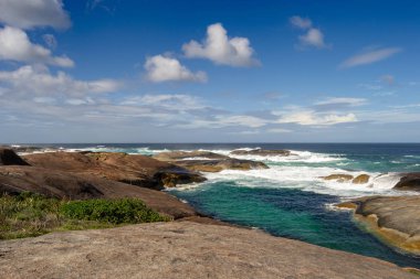 Güneşli bir günde Danimarka 'ya Greenspool manzarası
