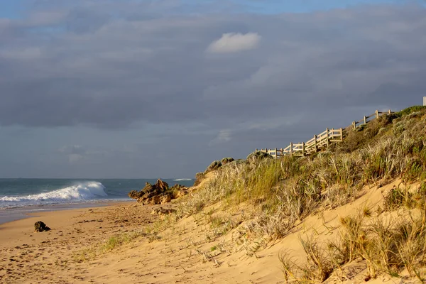 Plaża Mandurah Zachodzie Słońca — Zdjęcie stockowe