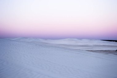 Gün batımı görünümü Lancelin dunes kum