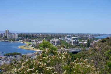 Cityscape Perth ve Kuğu Nehri