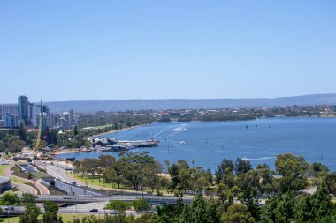 Cityscape Perth ve Kuğu Nehri