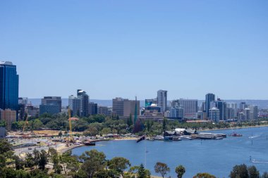 Perth peyzaj ve swan river