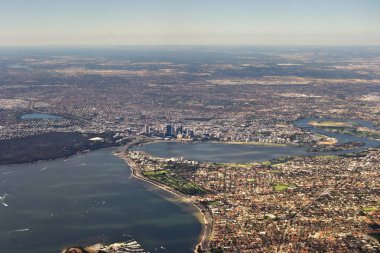 Perth yatay bir düzlem şehrin