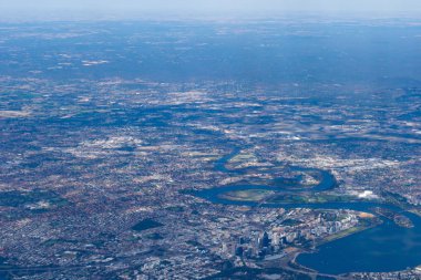 Perth yatay bir düzlem şehrin